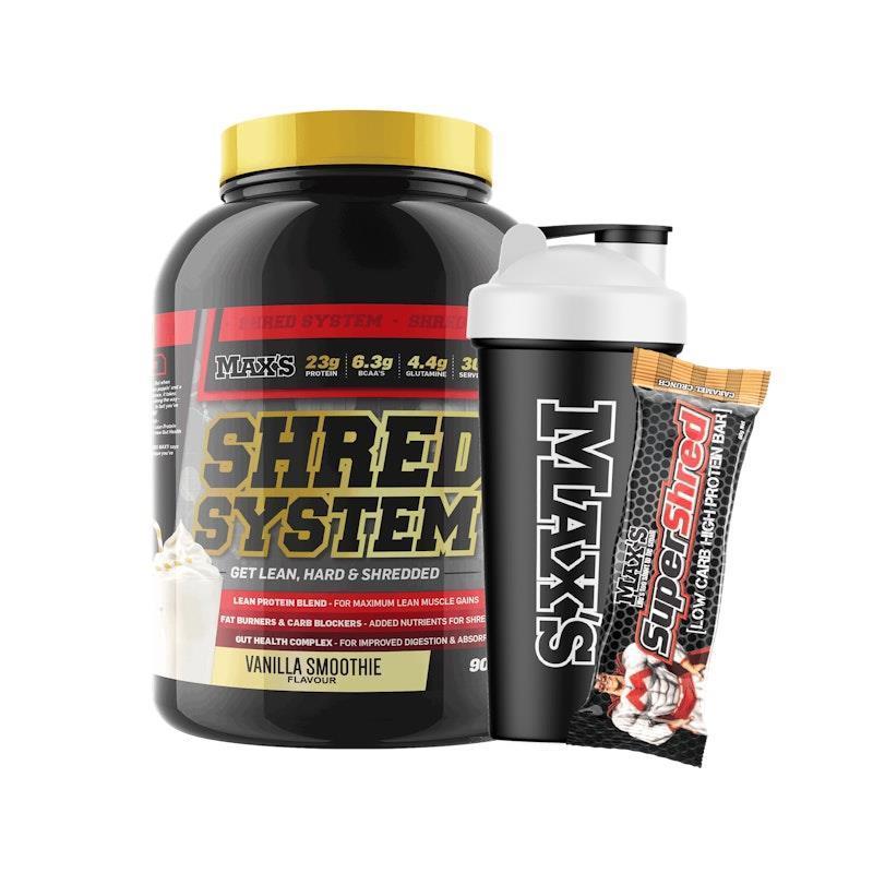 MAX'S Shred System Starter 900g - Vanilla Smoothie Bundle product image