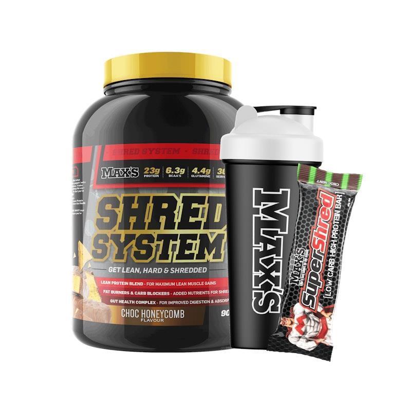 MAX'S Shred System Starter 900g - Choc Honeycomb Bundle product image