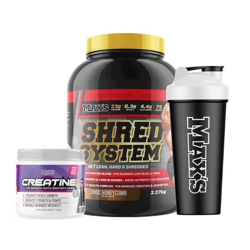 MAX'S Shred System 2.27kg - Choc Honeycomb Bundle product image