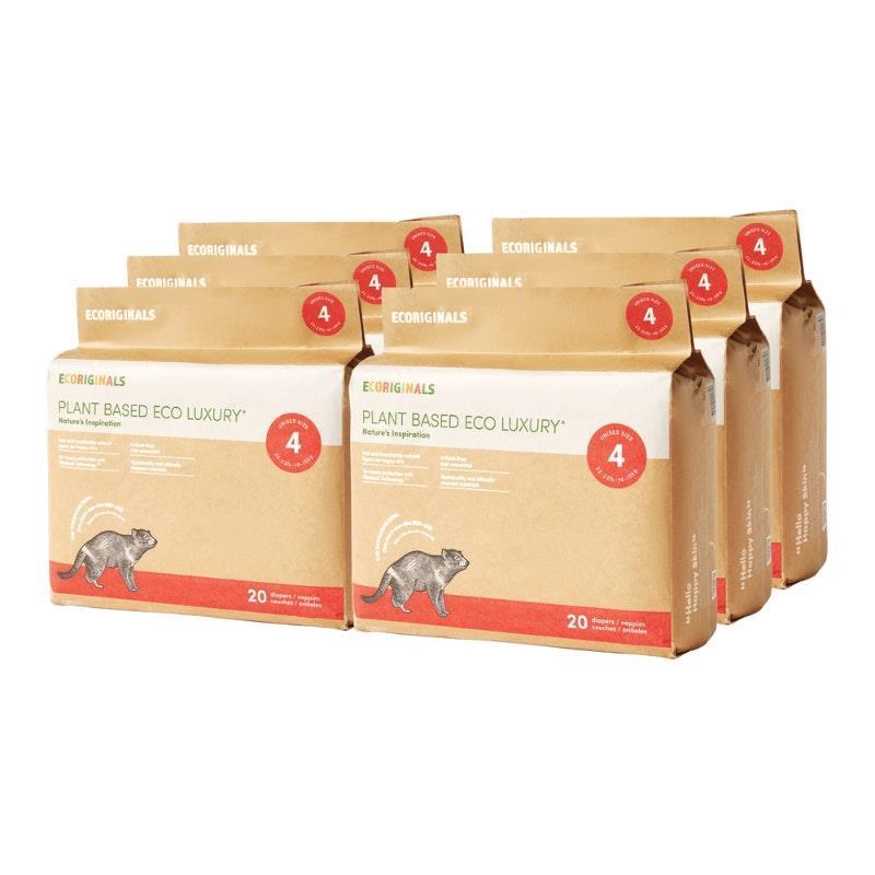 Ecoriginals 6 Packs of Nappies Toddler (10-15kg)