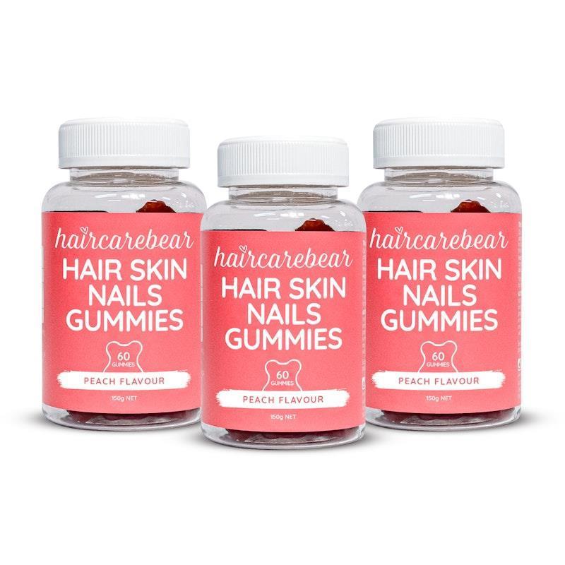 Buy Haircarebear Hair Skin Nails Gummies 3x60 Pack Online at Chemist ...