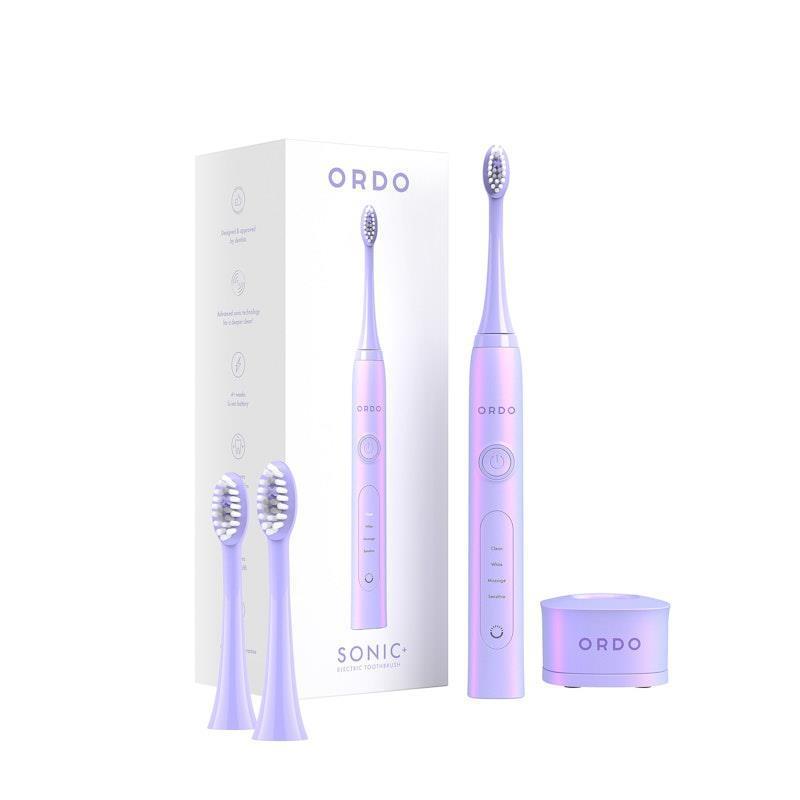 ORDO Sonic+ Toothbrush & 2x Brush Head Bundle Pearl Violet product image