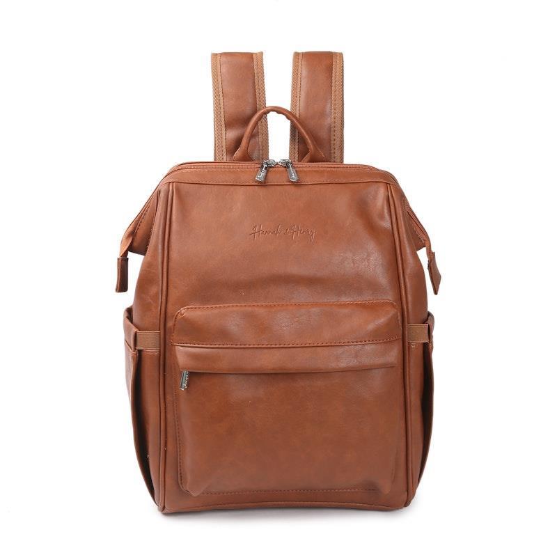 Hannah & Henry Vintage Nappy Bag Backpack Brown product image