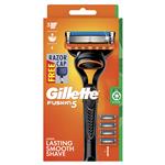 Gillette Fusion Manual Razor + 4 Blade Refills Starter Kit