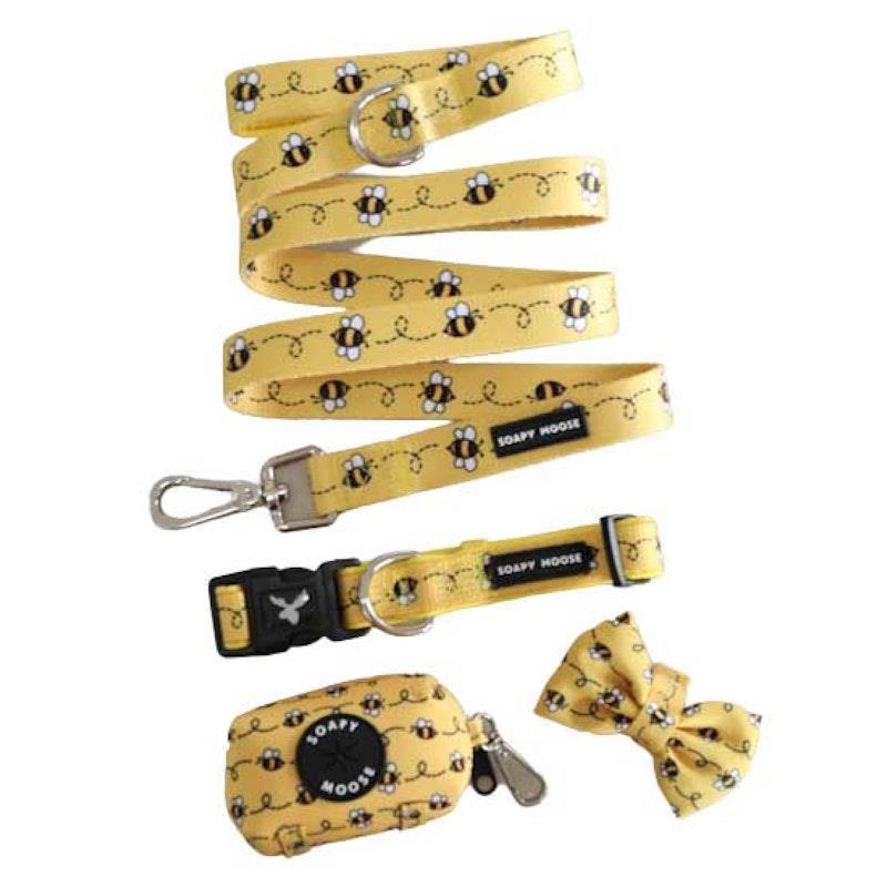 Soapy Moose Large Dog Collar, Lead & Poop Bag Pack product image