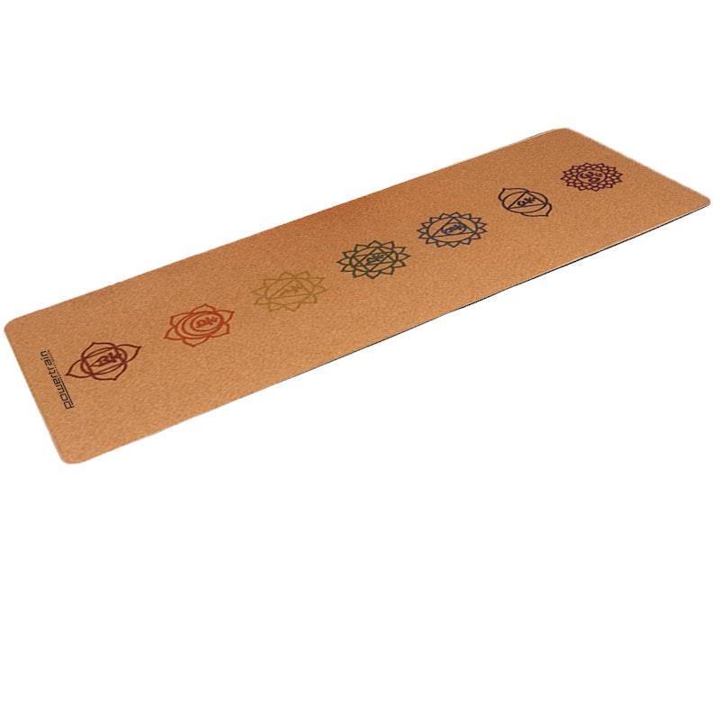Powertrain Cork Yoga Mat with Carry Straps Home Gym Pilates Chakras