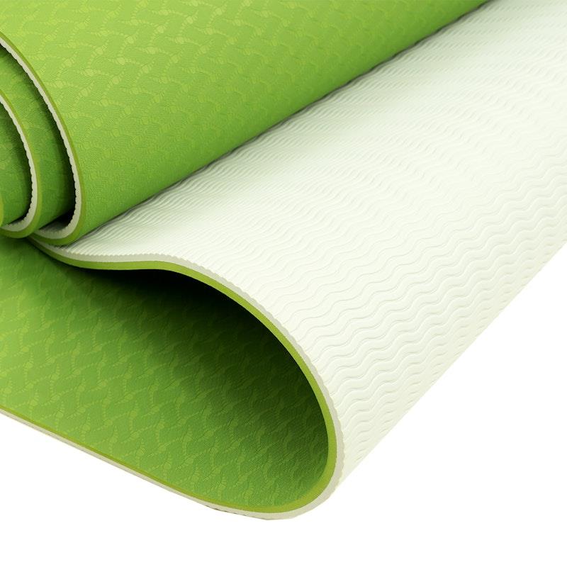Buy Powertrain TPE Pilates Exercise Yoga Mat 8mm Green Online at