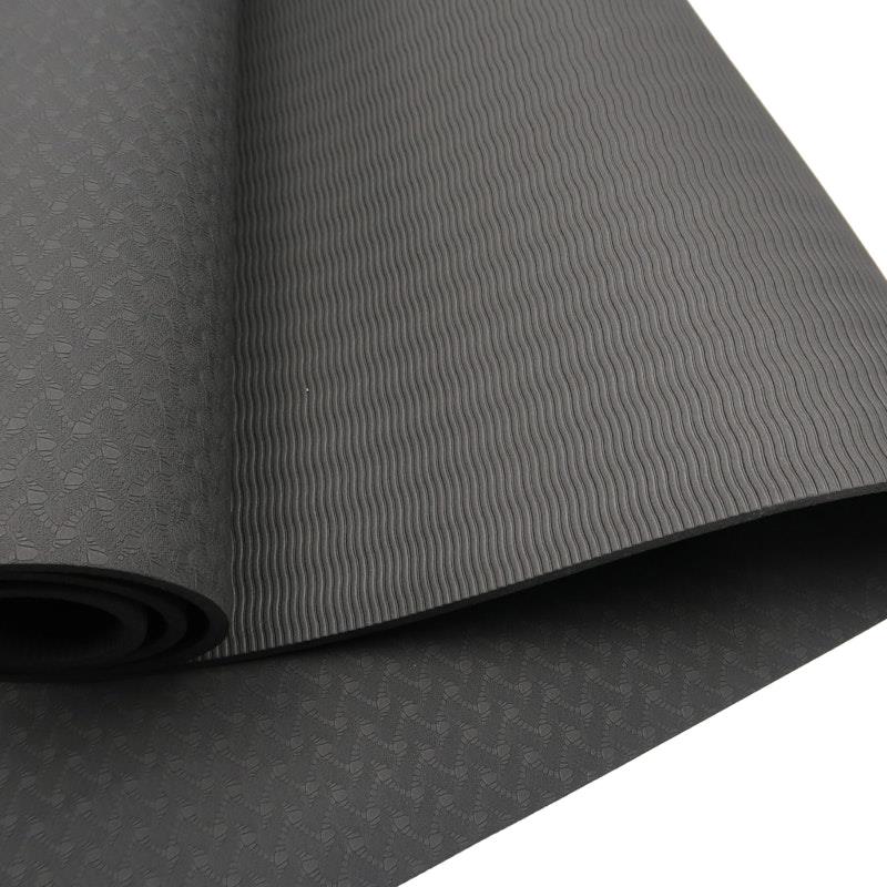 Buy Powertrain TPE Yoga Pilates Exercise Mat 6mm Black Online at