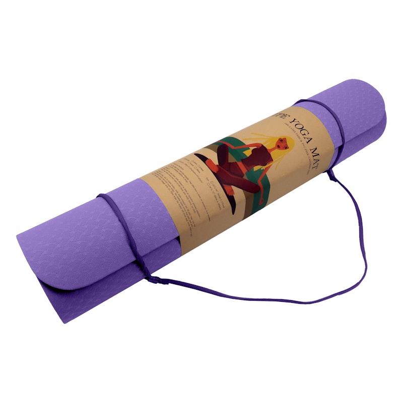 Buy Powertrain TPE Yoga Pilates Exercise Mat 6mm Lilac Online at
