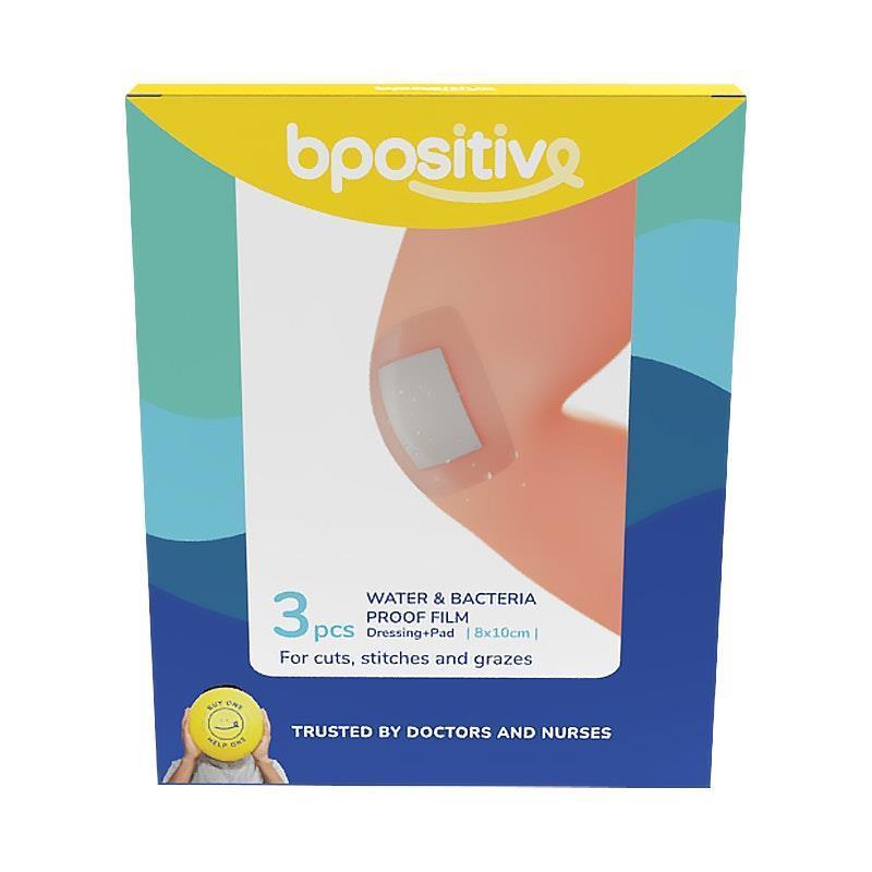 bpositive Water & Bacteria-Proof Dressing Pad 8x10cm 2Pack product image