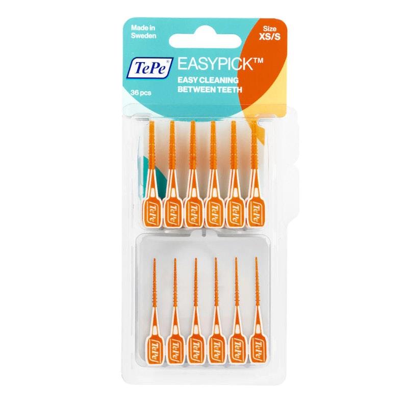Buy TePe EasyPick Interdental XS/S Orange 36 EasyPicks Online at ...