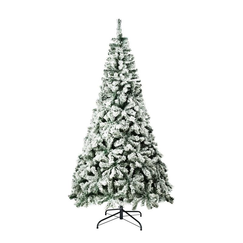 Tinseltown Christmas Tree 1.8M Xmas Trees Decorations White Snow Flocked 600 Tips 6 Feet