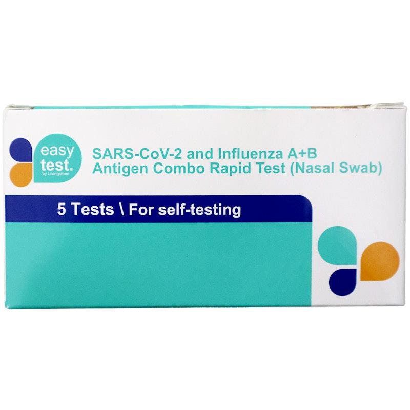 Buy EasyTest COVID-19 Influenza A/B Antigen Combination Nasal Test Kit ...