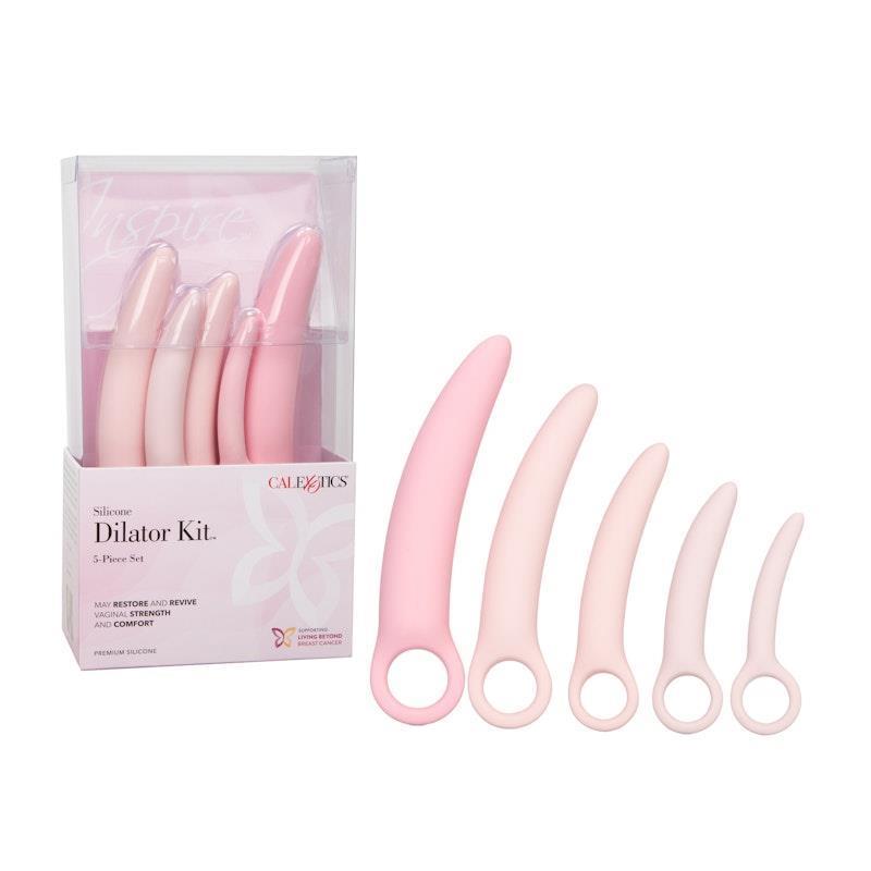 CalExotics Inspire Silicone Dilator 5 Piece Set Pink