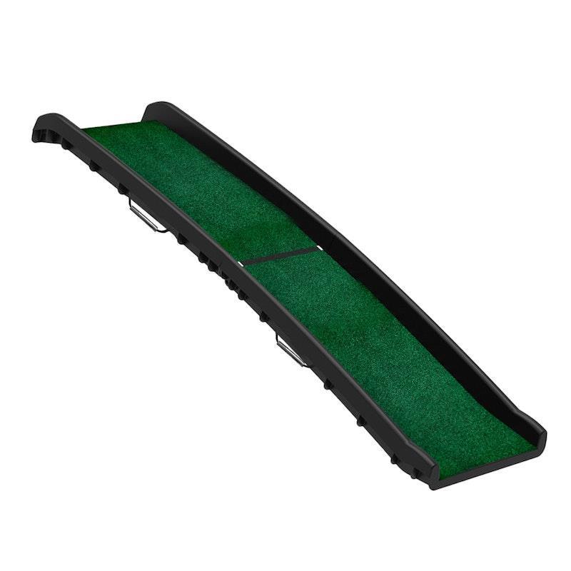 Furtastic Foldable Plastic Dog Ramp with Synthetic Grass 1Unit
