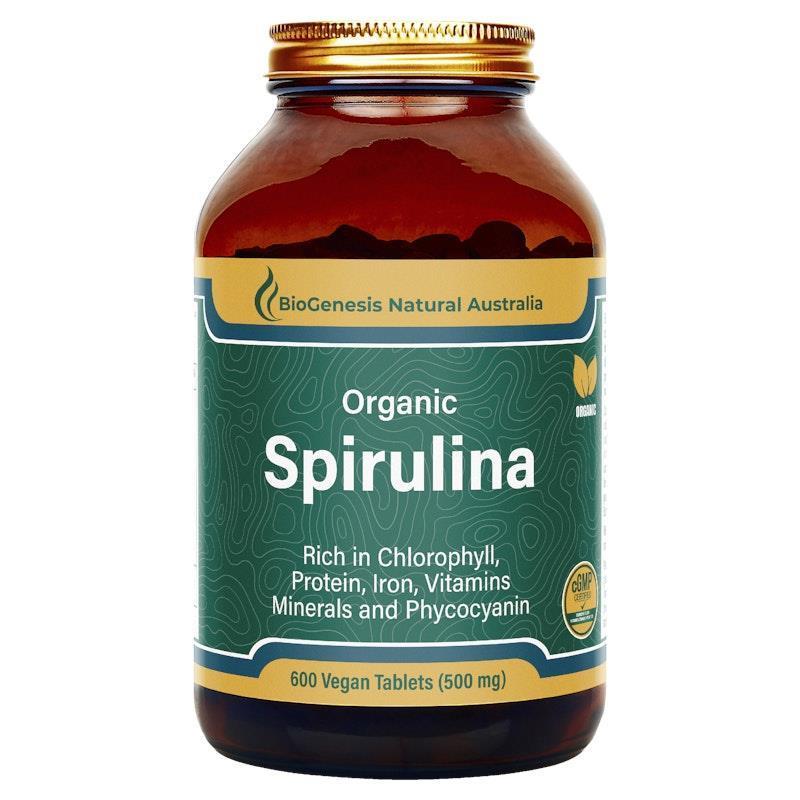 BioGenesis Organic Spirulina Tablets 600 Tablets product image