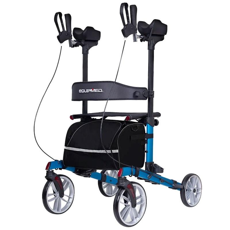 Equipmed Upright Rollator Walker With Forearm Support Rests Blue product image
