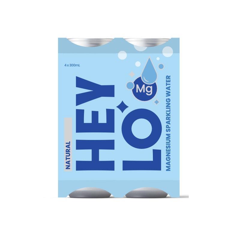 Heylo Magnesium Sparkling Water - Mind - Natural 4x300ml