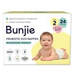 Bunjie Nappies Convenience Infant Size 2, 4-7kg, 24 Pack