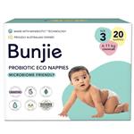 Bunjie Probiotic Eco Nappies Size 3, 6-11kg, 20 Pack