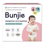 Bunjie Probiotic Eco Nappies Size 6, 16kg+, 14 Pack