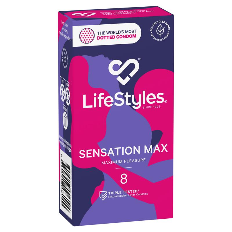 LifeStyles® Sensation Max Condoms 8 Pack product image