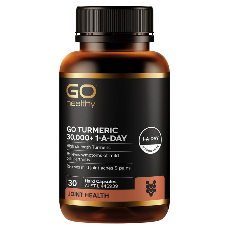 GO Healthy Turmeric 30000+ 1-A-DAY 30 Hard Capsules product image