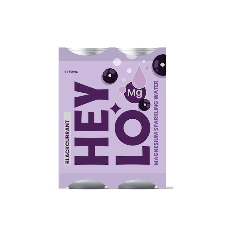 Heylo Magnesium Sparkling Water - Focus - Blackcurrant 4x300ml product image
