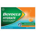 Berocca Hydrate Orange 20 Effervescent Tablets