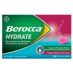 Berocca Hydrate Raspberry Blackcurrant 20 Effervescent Tablets