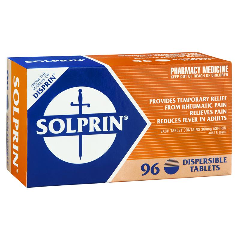 Solprin 300mg Dispersible Tablets 96