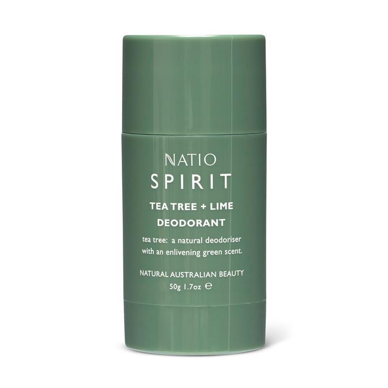 Natio Spirit Tea Tree + Lime Roll-On Deodorant 50g product image