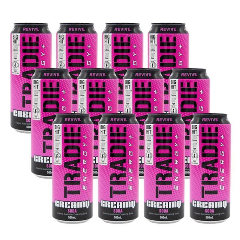 Tradie Energy Creamy Soda 500mL 12Pack product image