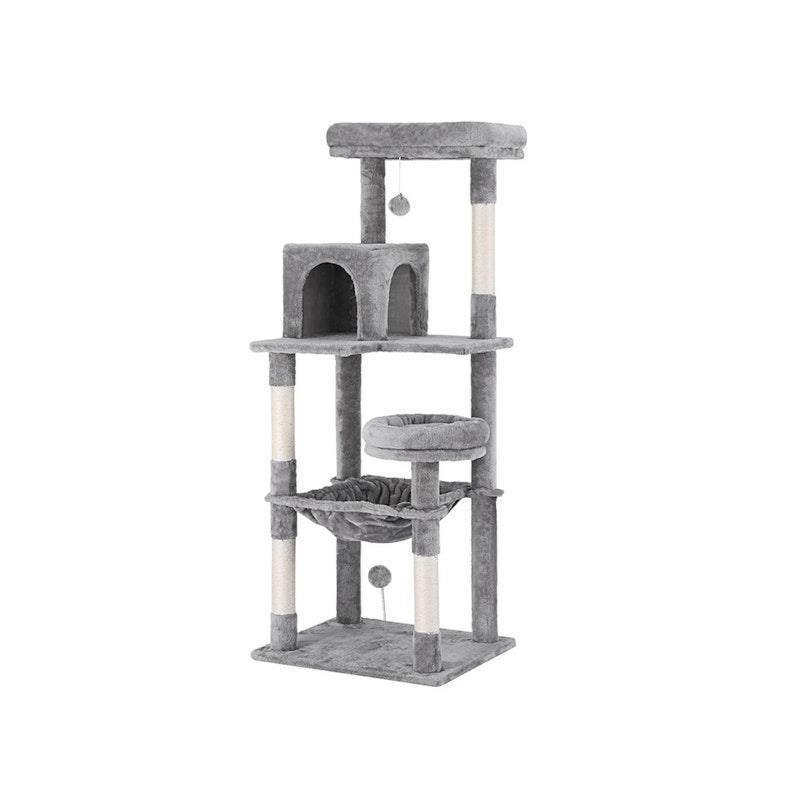 i.Pet Cat Tree Tower Scratching Post Trees Scratcher Condo House 143cm Grey