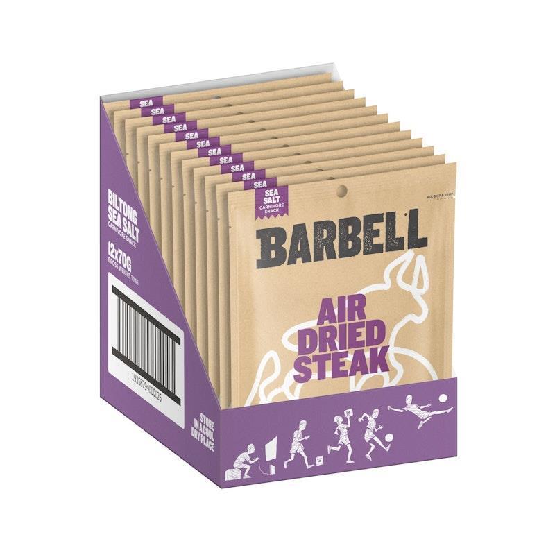 Barbell Foods Biltong Sea Salt 70g 12 Pack