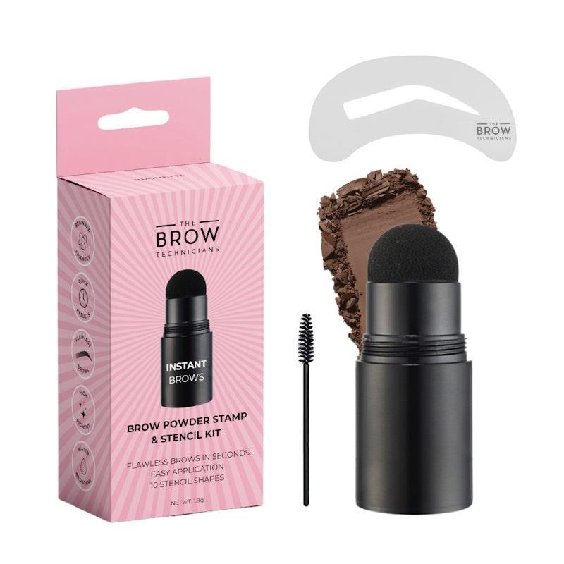 The Brow Technicians Eyebrow Powder Stamp and Stencil Kit Brunette