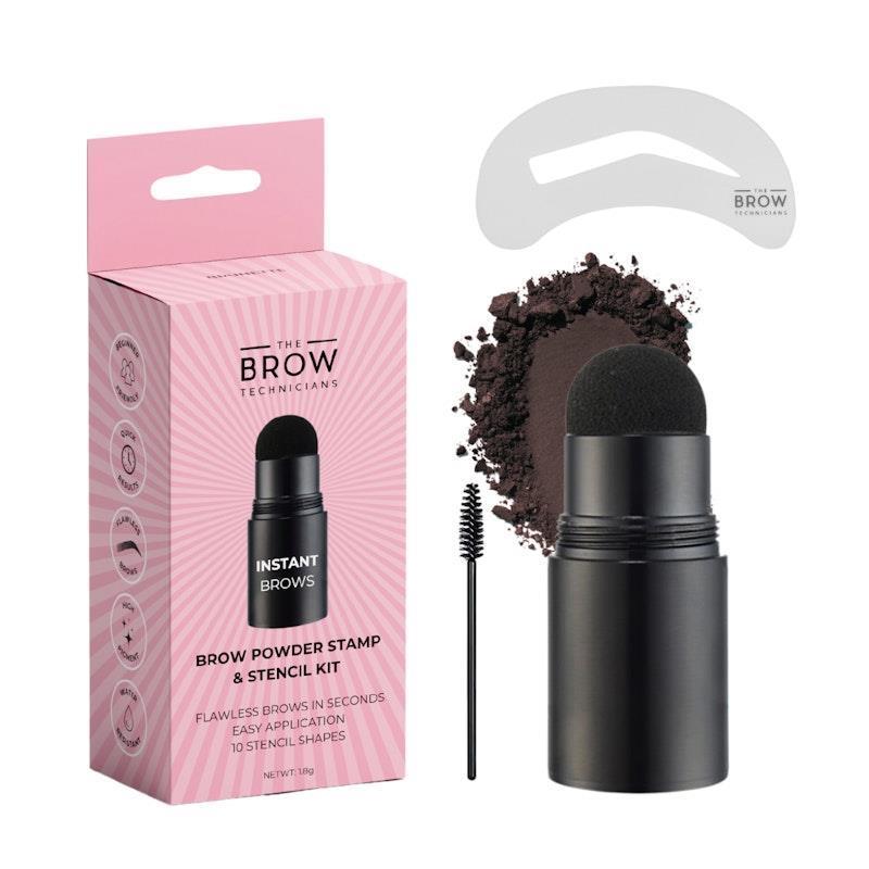 The Brow Technicians Eyebrow Powder Stamp and Stencil Kit Espresso