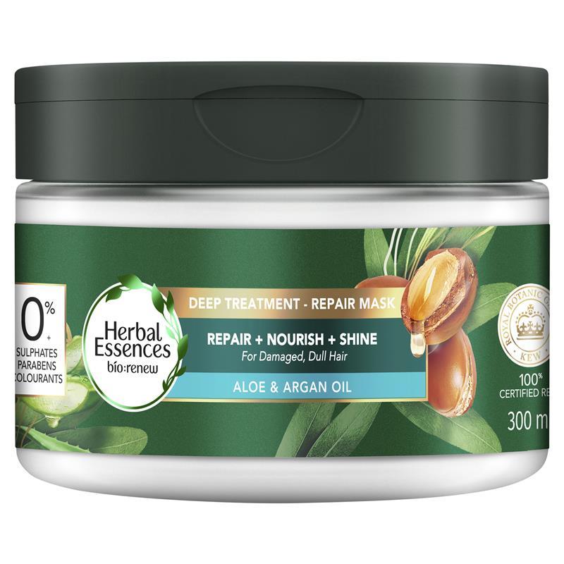 Herbal Essences Bio Renew Argan Oil & Aloe Deep Repair Mask 300ml product image