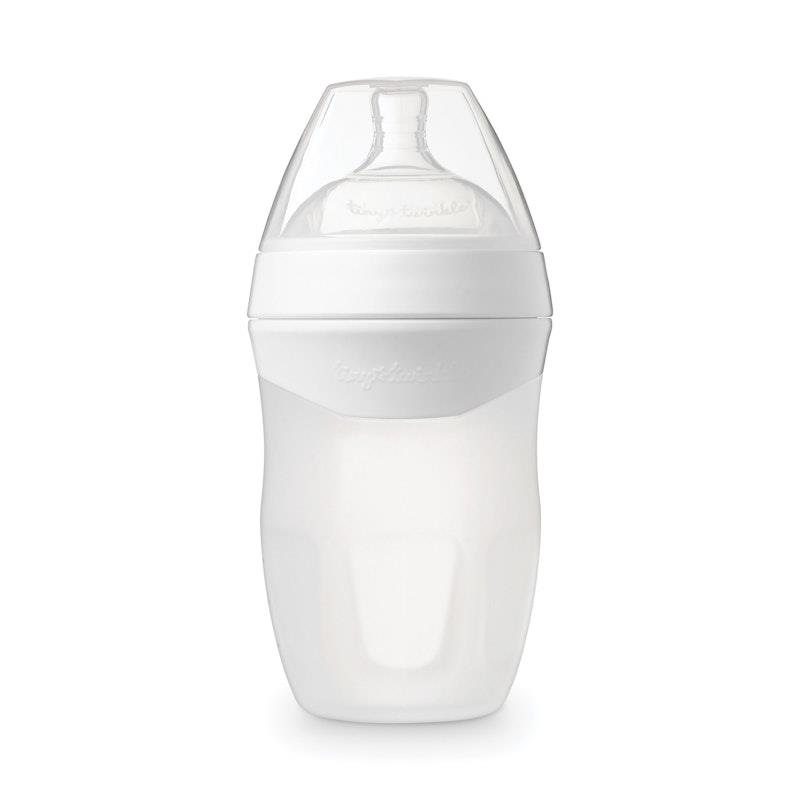 Tiny Twinkle - Silicone Baby Bottle - White 240ml