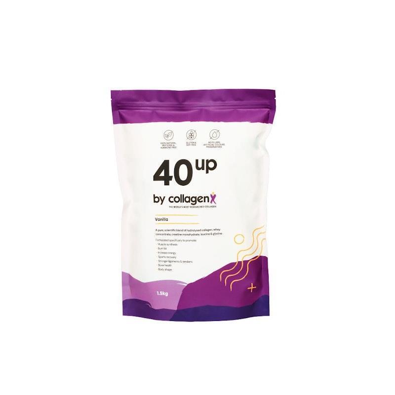 CollagenX 40UP: Whey & Collagen Protein Powder