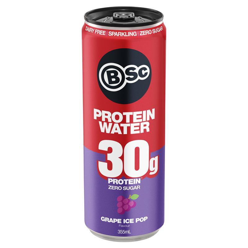BSc Protein Water Can Grape Ice Pop 355ml