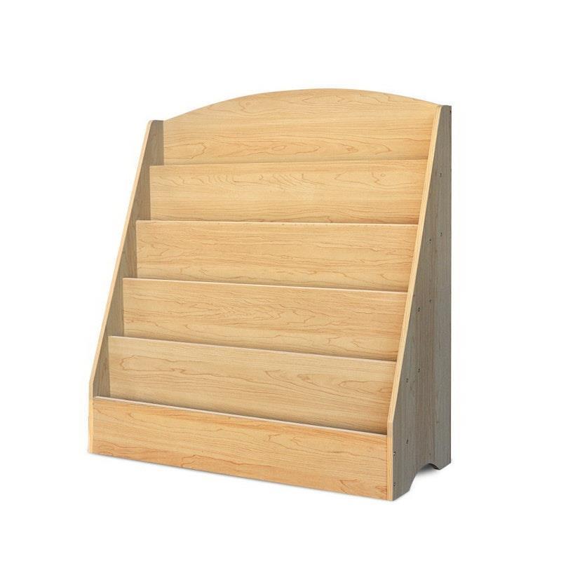 Keezi Kids 5 Tiers Bookshelf Magazine Shelf Rack Organiser Bookcase Display Wooden