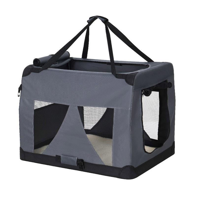 i.Pet Pet Carrier Soft Crate Dog Cat Travel 82x58CM Portable Foldable Car X-Large