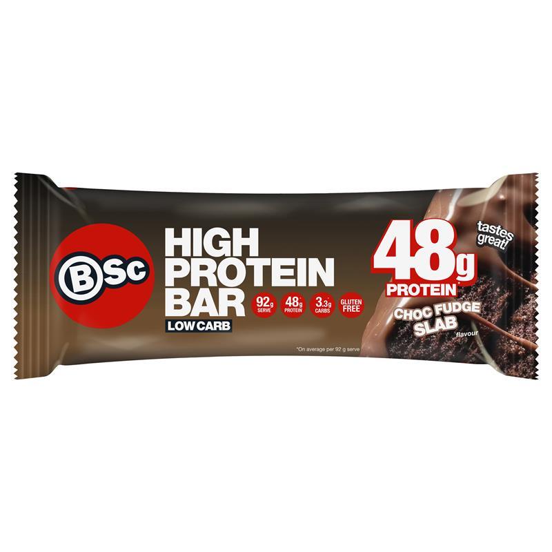 BSc High Protein Bar Choc Fudge Slab 92g