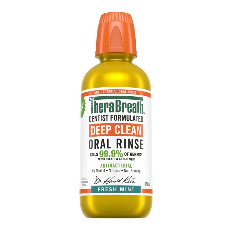 Therabreath Deep Clean Oral Rinse 473ml