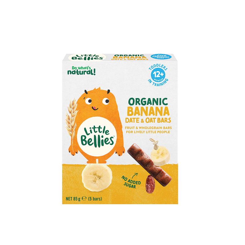Little Bellies Organic Banana Date & Oat Bars 85g