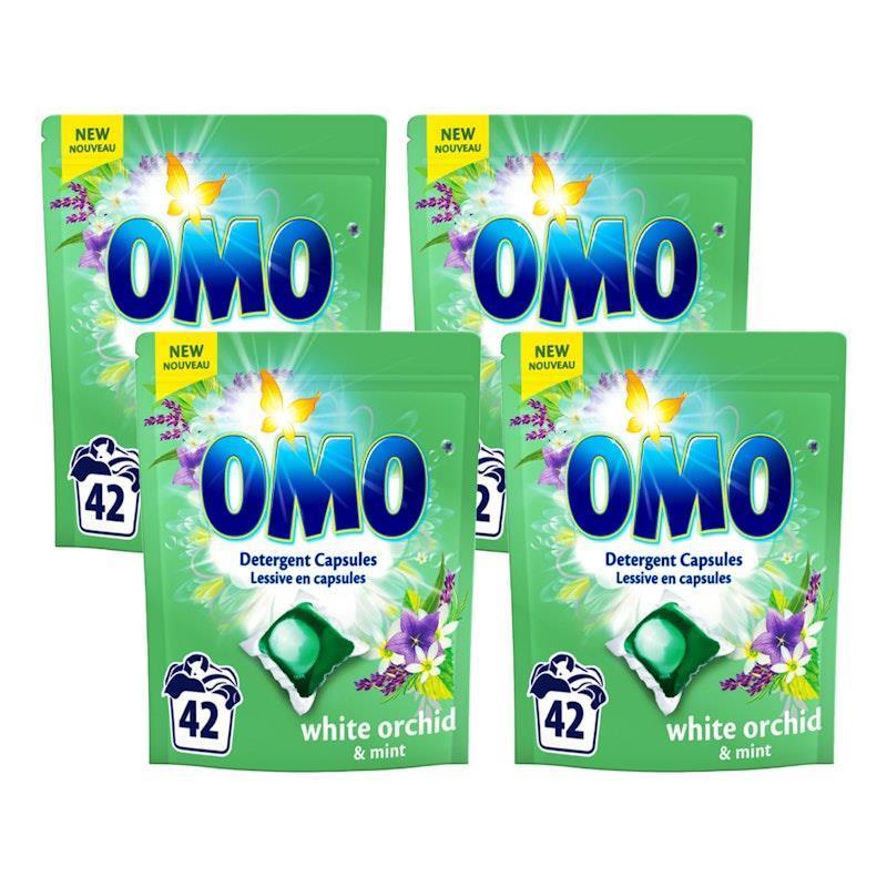 Omo Pack Buy OMO 42Pk Detergent Capsules White Orchid And Mint 4 Pack online at ...