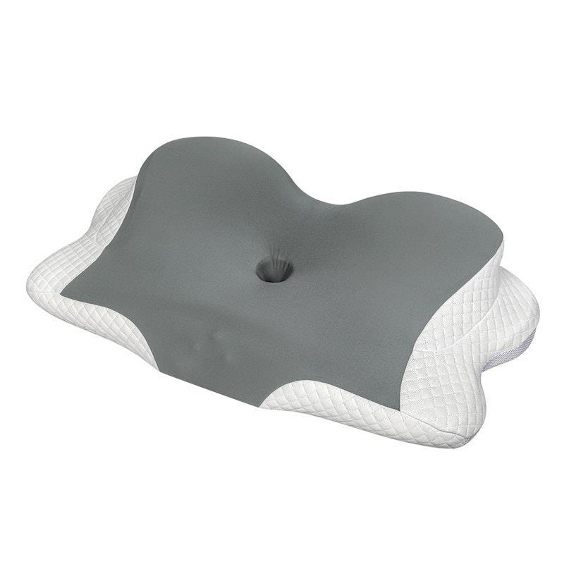 DreamZ Ergonomic Neck Memory Foam Pillow Grey