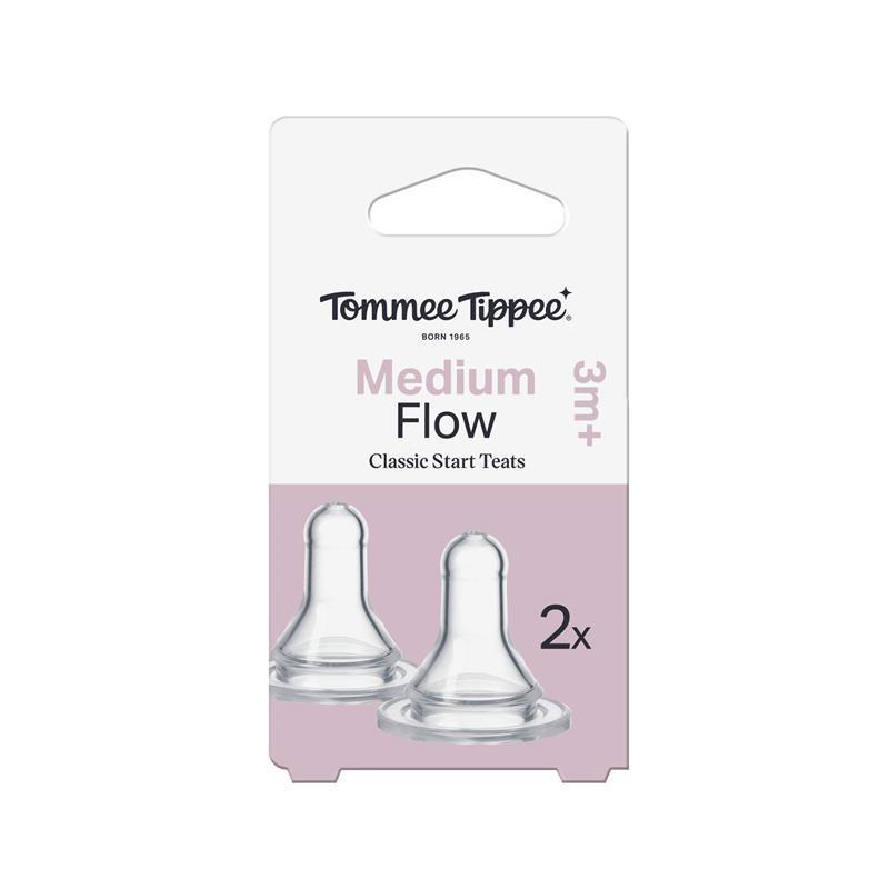 Tommee Tippee Classic Start Medium Flow Teats 2 Pack