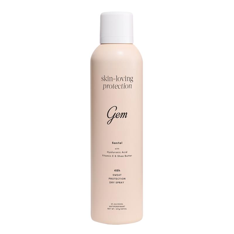 Gem Skin-Loving Antiperspirant Deodorant Aerosol Santal 207ml